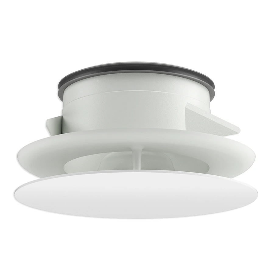 RLV - BOUCHE ARCHITECTURALE RESIDENTIELLE (Blanc, Petit rond, RAL9003M)
