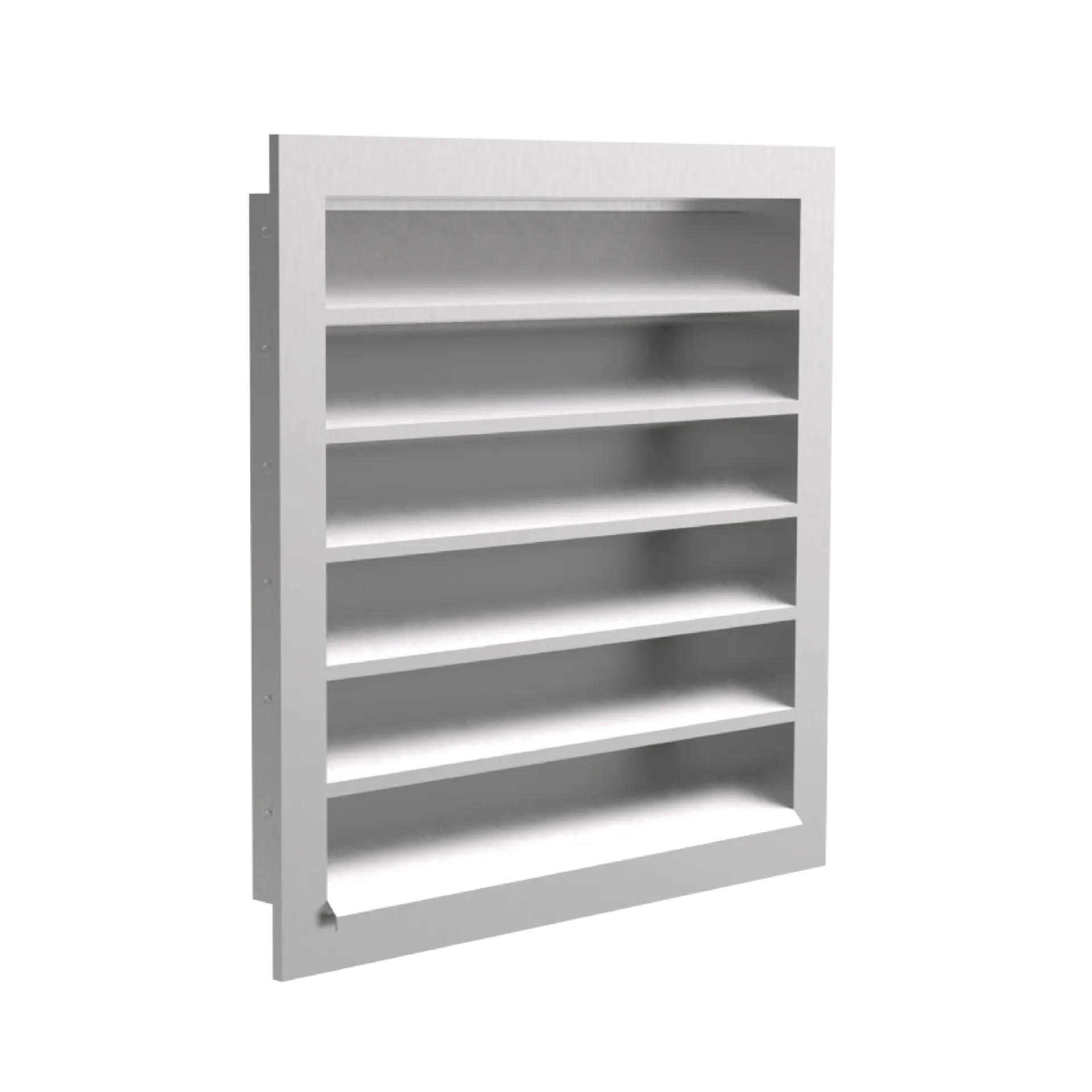 W-800 - ALUMINIUM EXTERNAL LOUVRE (300, 300, With screw holes, Anodized alumnium)