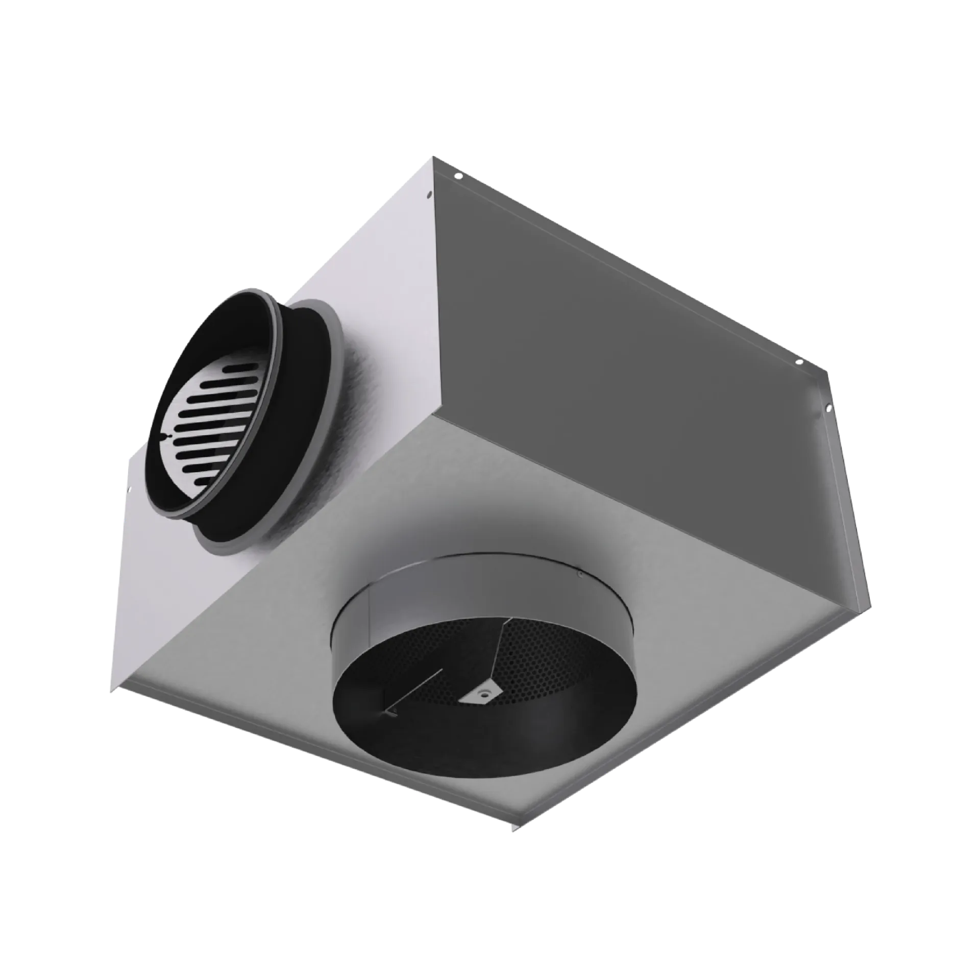 WP200S - PLÉNUM POUR DIFFUSEURS À JET HÉLICOÏDAL WR210 & WR230 (125, 100, Non)